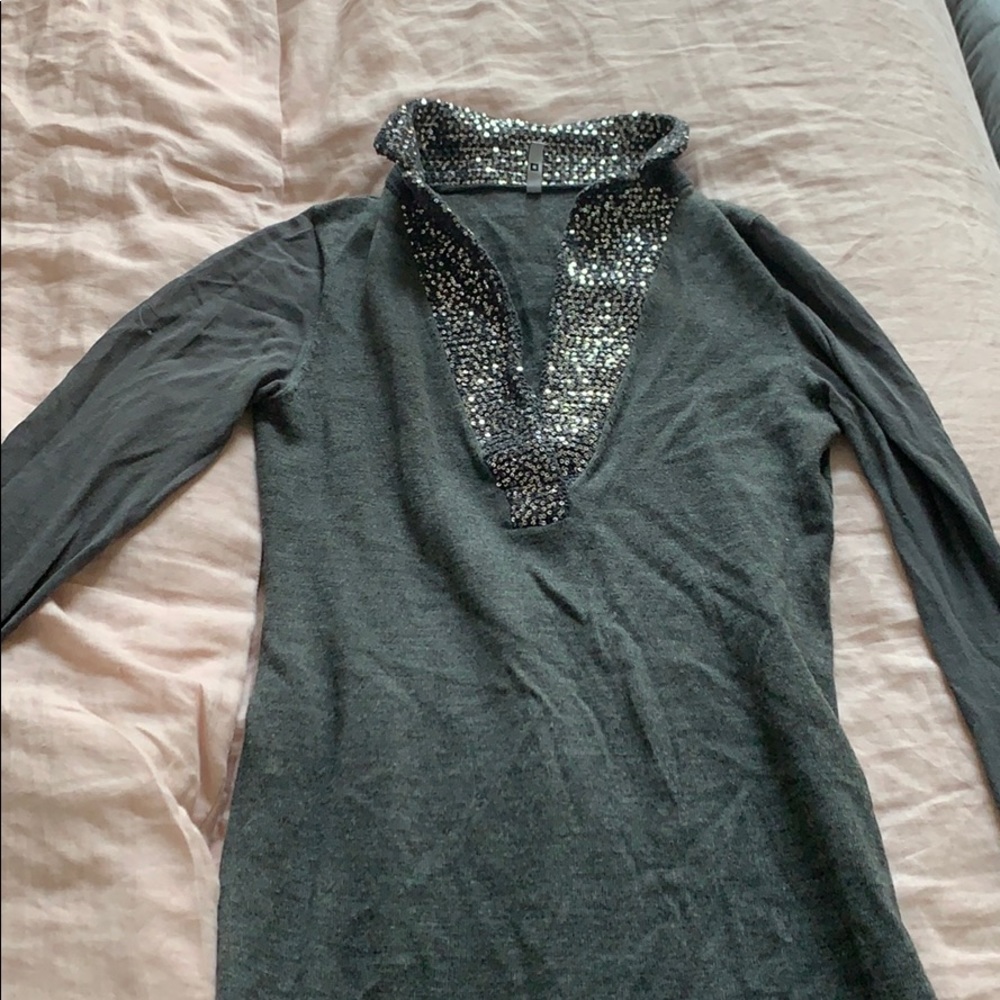 Iisli size medium gray sweater dress